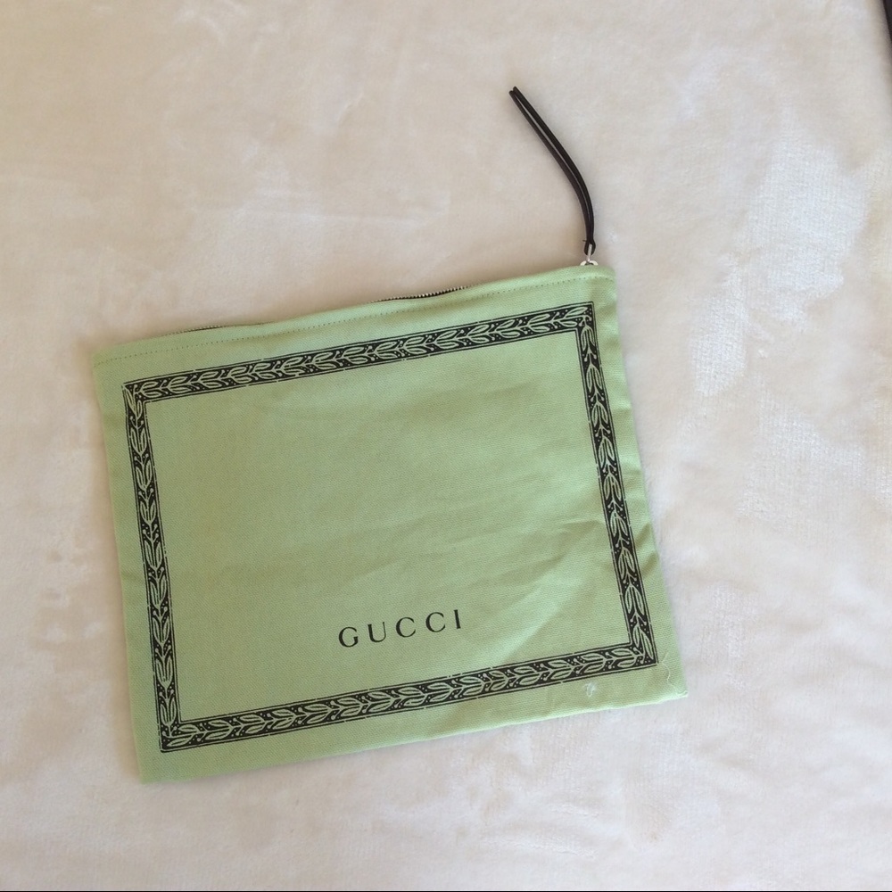 Gucci Clutch Bag Canvas in Pistachio Green - Picture 6 of 7